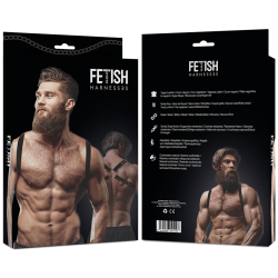 FETISH SUBMISSIVE ATTITUDE - RÜCKENHARNESS AUS ÖKOLEDER FÜR HERREN – Produktansicht 2