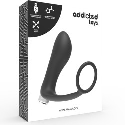 ADDICTED TOYS - PROSTATISCHER VIBRATOR WIEDERAUFLADBAR. MODELL 1 - SCHWARZ – Produktansicht 6