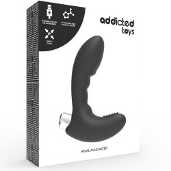 ADDICTED TOYS - PROSTATISCHER VIBRATOR WIEDERAUFLADBAR. MODELL 4 - SCHWARZ – Produktansicht 6