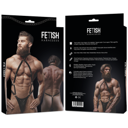FETISH SUBMISSIVE ATTITUDE - JOCKSTRAP-HARNESS AUS ÖKO-LEDER FÜR HERREN – Produktansicht 2