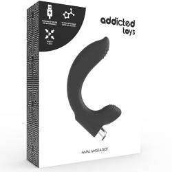 ADDICTED TOYS - PROSTATISCHER VIBRATOR WIEDERAUFLADBAR. MODELL 7 - SCHWARZ – Produktansicht 6