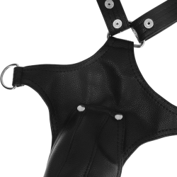 FETISH SUBMISSIVE ATTITUDE - JOCKSTRAP-HARNESS AUS ÖKO-LEDER FÜR HERREN – Produktansicht 5