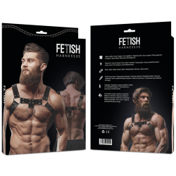 FETISH SUBMISSIVE ATTITUDE - BRUSTHARNESS AUS ÖKOLEDER FÜR HERREN – Produktansicht 2