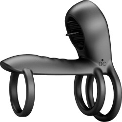 PRETTY LOVE - JAMMY PENIS-HÜLLE 12 VIBRATIONEN MIT WIEDERAUFLADBARER SILIKON-ZUNGE – Produktansicht 3