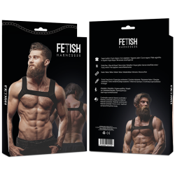 FETISH SUBMISSIVE ATTITUDE - NEOPREN-BRUSTHARNESS FÜR MNNER, GRÖSSE M – Produktansicht 2