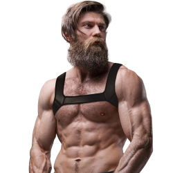 FETISH SUBMISSIVE ATTITUDE - NEOPREN-BRUSTHARNESS FÜR MNNER, GRÖSSE M – Produktansicht 4