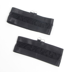 SUBBLIME - 955243 SCHWARZER BONDAGE-BH MIT STRUMPFBAND-SET L/XL – Produktansicht 6