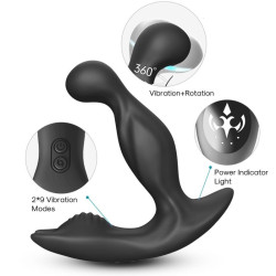 ARMONY - BAT KING VIBRATOR ANAL PROSTATA ROTATOR FERNBEDIENUNG SCHWARZ – Produktansicht 2