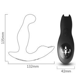 ARMONY - BAT KING VIBRATOR ANAL PROSTATA ROTATOR FERNBEDIENUNG SCHWARZ – Produktansicht 3