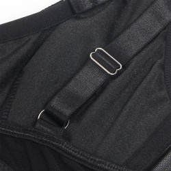 SUBBLIME - 955243 SCHWARZER BONDAGE-BH MIT STRUMPFBAND-SET L/XL – Produktansicht 9