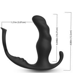 ARMONY - KNIGHT VIBRATOR ANAL PROSTATA & RING FERNBEDIENUNG SCHWARZ – Produktansicht 2