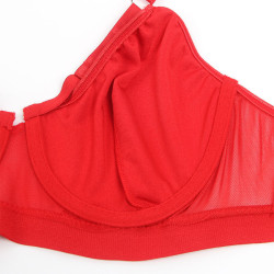 SUBBLIME - 955250 ROTER BONDAGE-BH MIT STRUMPFBAND-SET S/M – Produktansicht 9