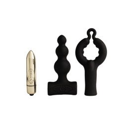 ROCKS-OFF - PETITE SENSATIONS BUBBLES ANAL PLUG VIBRATOR SCHWARZ – Produktansicht 5