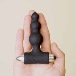 ROCKS-OFF - PETITE SENSATIONS BUBBLES ANAL PLUG VIBRATOR SCHWARZ – Produktansicht 6