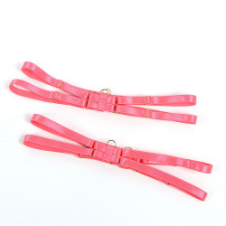 SUBBLIME - 955298 BH-SET MIT HALSKETTE UND BEINDETAILS FLUORESZIERENDES ROSA S/M – Produktansicht 9