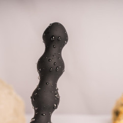 ROCKS-OFF - PETITE SENSATIONS PEARLS ANAL PLUG VIBRATOR SCHWARZ – Produktansicht 3