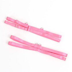 SUBBLIME - 955359 BH-SET MIT SPITZE UND STRUMPFBÄNDERN ROSA UND LILA S/M – Produktansicht 11