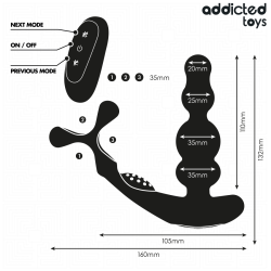 ADDICTED TOYS – ROTIERENDER PROSTATAMASSAGEGERÄT MIT FERNBEDIENUNG – Produktansicht 7