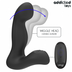 ADDICTED TOYS – OSZILLIERENDER PROSTATAMASSAGEGERÄT MIT PULSATIONSMODUS-FERNBEDIENUNG – Produktansicht 3