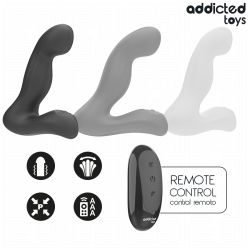 ADDICTED TOYS – OSZILLIERENDER PROSTATAMASSAGEGERÄT MIT PULSATIONSMODUS-FERNBEDIENUNG – Produktansicht 5