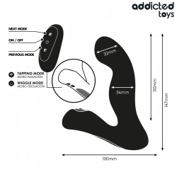 ADDICTED TOYS – OSZILLIERENDER PROSTATAMASSAGEGERÄT MIT PULSATIONSMODUS-FERNBEDIENUNG – Produktansicht 6