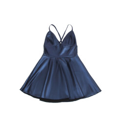 SUBBLIME - 955410 KLEID MIT BLAUEN LEDERTRÄGERN S/M – Produktansicht 7