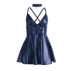 SUBBLIME - 955427 KLEID MIT BLAUEN LEDERTRÄGERN L/XL – Produktansicht 7