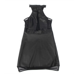 SUBBLIME - 955472 NECKHOLDER-KLEID MIT TRANSPARENZEN, SCHWARZ, S/M – Produktansicht 6