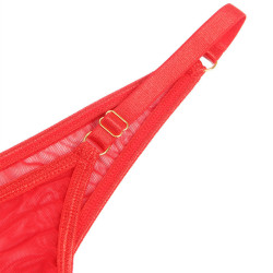 SUBBLIME - 955519 BH-SET MIT KETTEN UND MESH-HERZ ROT S/M – Produktansicht 7