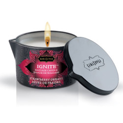 KAMASUTRA - STRAWBERRY DREAMS MASSAGEKERZE 170 GR – Produktansicht 2