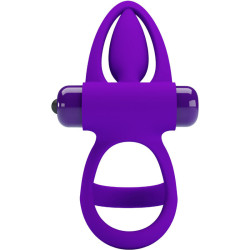 PRETTY LOVE - VIBRATORRING 10 VIBRATIONEN LILA SILIKON – Produktansicht 4