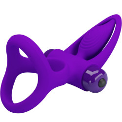 PRETTY LOVE - VIBRATORRING 10 VIBRATIONEN LILA SILIKON – Produktansicht 5