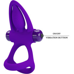 PRETTY LOVE - VIBRATORRING 10 VIBRATIONEN LILA SILIKON – Produktansicht 7