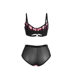 SUBBLIME - 955571 ROSA LACKLEDER MESH ZIPPER BH-SET S/M – Produktansicht 7