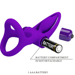 PRETTY LOVE - VIBRATORRING 10 VIBRATIONEN LILA SILIKON – Produktansicht 8