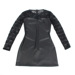 SUBBLIME - 955595 LANGARMKLEID MIT SCHWARZER SPITZE S/M – Produktansicht 6
