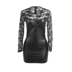 SUBBLIME - 955601 LANGÄRMELIGES KLEID MIT SCHWARZER SPITZE L/XL – Produktansicht 4