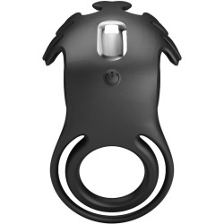 PRETTY LOVE - RUBEN VIBRATORRING 7 VIBRATIONEN SCHWARZES SILIKON – Produktansicht 4