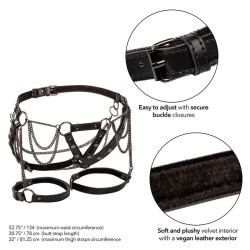CALEXOTICS - EUPHORIA MULTICHAIN OBERSCHENKELHARNESS PREMIUM PLUS GRÖSSE – Produktansicht 3