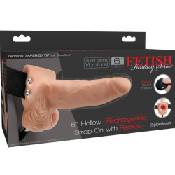 FETISH FANTASY SERIES - VERSTELLBARES GURT MIT FERNBEDIENUNG, REALISTISCHER PENIS MIT WIEDERAUFLADBAREN HODEN… –…