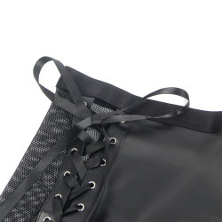 SUBBLIME - 957582 LEDER-BH UND ROCK-SET SCHWARZ S/M – Produktansicht 6