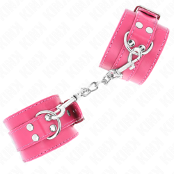 KINK - HANDGELENKFESSELN RASPBERRY ROSE MIT RASPBERRY ROSE FUTTER VERSTELLBAR 20-28 CM X 5,5 CM – Produktansicht 3