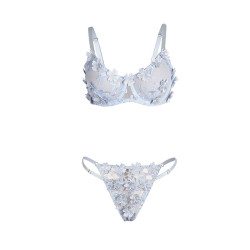 SUBBLIME - 957629 BH- UND SLIP-SET MIT BLUMENSTICKEREI, HIMMELBLAU, S/M – Produktansicht 5
