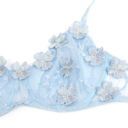 SUBBLIME - 957629 BH- UND SLIP-SET MIT BLUMENSTICKEREI, HIMMELBLAU, S/M – Produktansicht 6