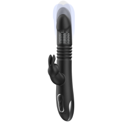 BLACK&SILVER - KENJI RABBIT-VIBRATOR UP & DOWN + WATCHME-FERNBEDIENUNG – Produktansicht 3