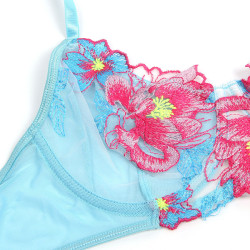 SUBBLIME - 957643 BH- UND STRUMPFGÜRTEL-SET MIT BLUMENSTICKEREI ROSA S/M – Produktansicht 6