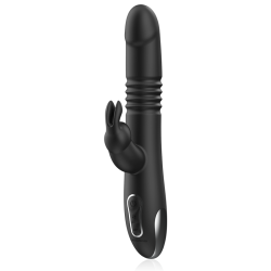 BLACK&SILVER - KENJI RABBIT-VIBRATOR UP & DOWN + WATCHME-FERNBEDIENUNG – Produktansicht 5