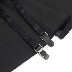 SUBBLIME - 957704 LEDERKLEID MIT SPITZENREISSVERSCHLUSS SCHWARZ S/M – Produktansicht 7