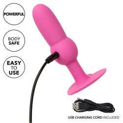 CALEXOTICS - FIRST TIME ANAL PLUG MIT PERLENSONDE 10 VIBRATIONEN ROSA – Produktansicht 8