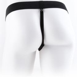 FETISH FANTASY SERIES - VERSTELLBARES GURT MIT FERNBEDIENUNG, REALISTISCHER PENIS MIT HODEN 17,8 CM – Produktansicht 5